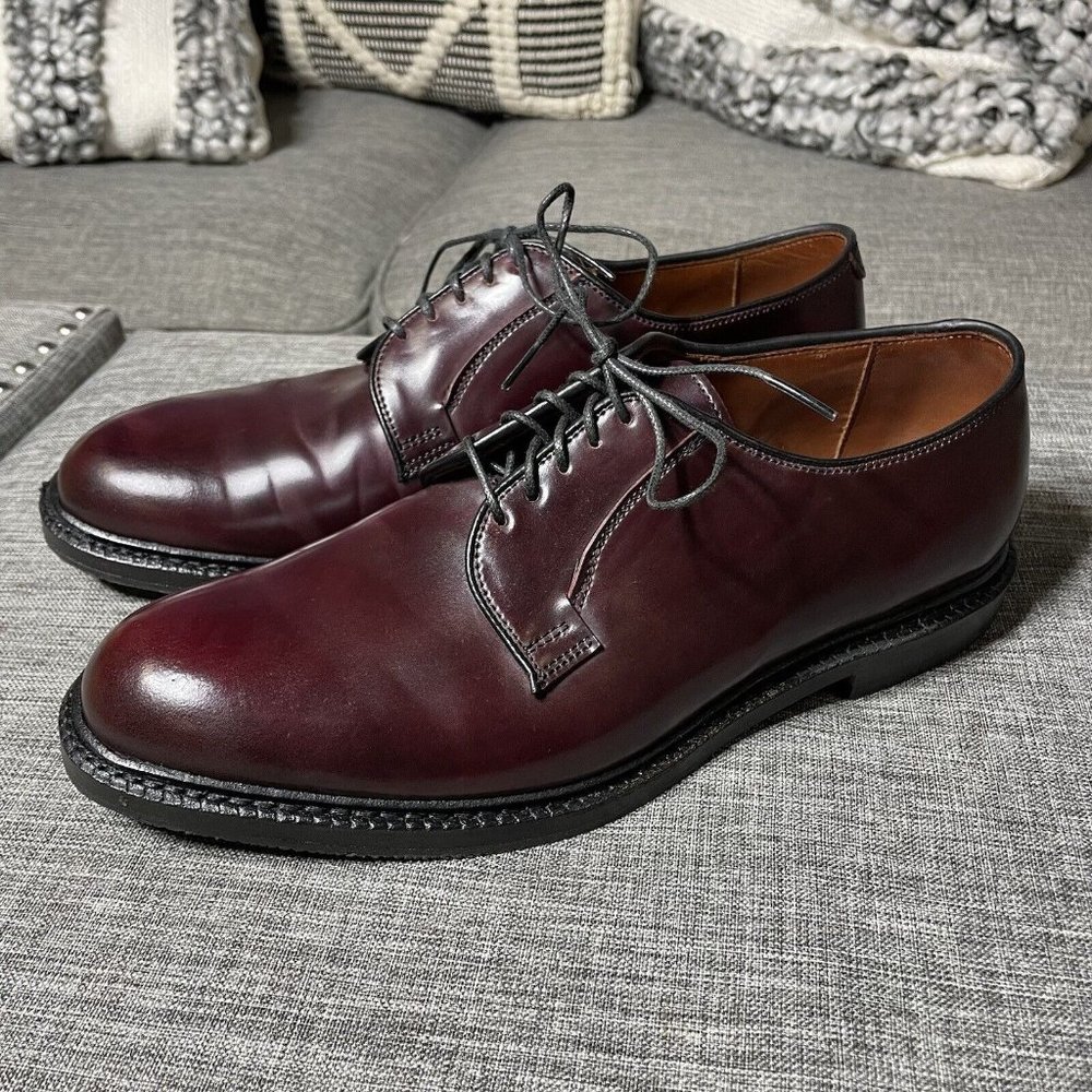 NEW Allen Edmonds Leeds 9591 8.5 E Shell Cordovan Color 8 PTB Blucher USA
